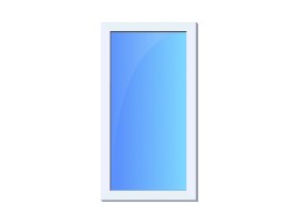 Окно ПВХ одностворчатое глухое Grünhaus