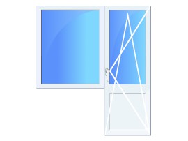 Балконная рама ПВХ глухая Rehau Grazio 70