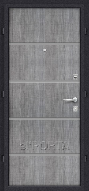 Дверь входная ЛАЙН GREY CROSSCUT