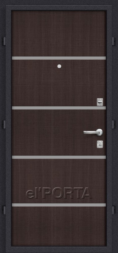 Дверь входная ЛАЙН WENGE CROSSCUT